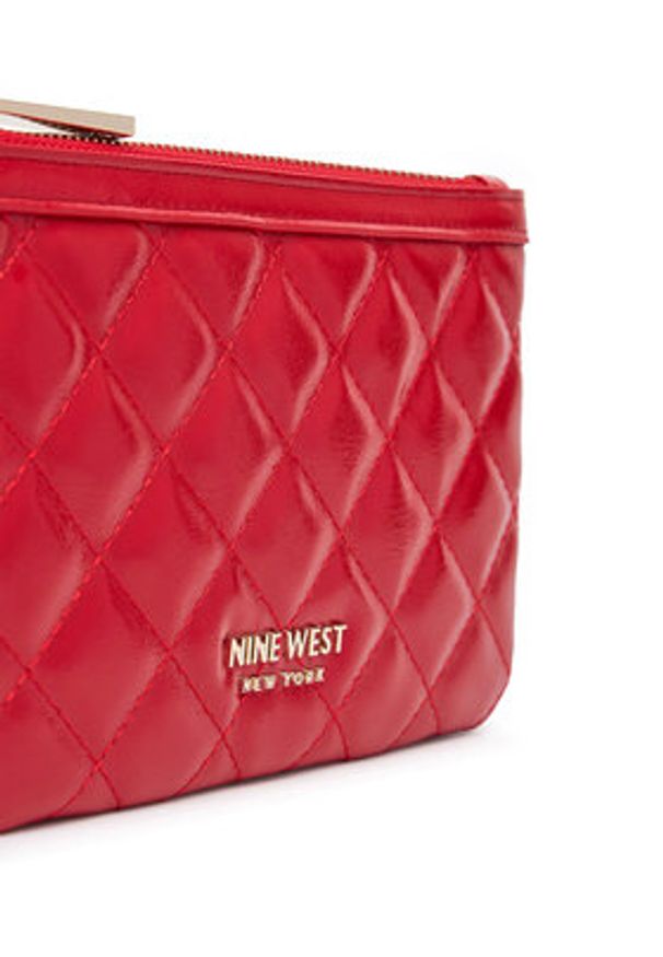 Nine West Torebka LILLA1 Czerwony. Kolor: czerwony. Materiał: skórzane