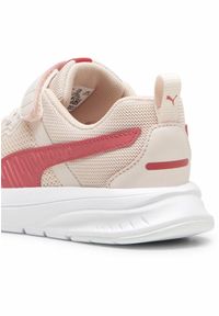 Puma - Dziecięce sneakersy z alternatywnym zapięciem Evolve Run Mesh PUMA. Kolor: biały, czerwony, wielokolorowy, różowy. Materiał: materiał, syntetyk. Sport: bieganie