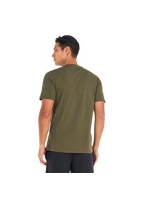 Under Armour - T-shirt Męski Logo. Kolor: czarny, zielony, wielokolorowy. Sport: turystyka piesza
