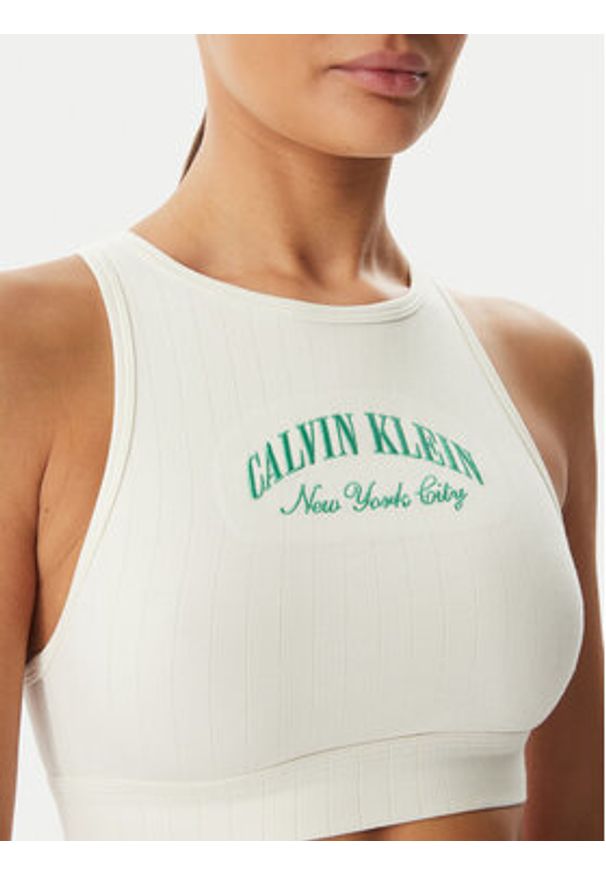Calvin Klein Underwear Top LV00QF8707 Kremowy. Kolor: kremowy. Materiał: bawełna