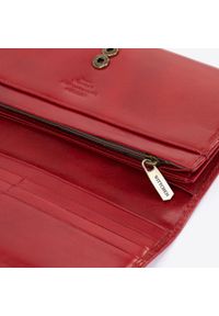 Wittchen - Damski skórzany portfel z herbem poziomy czerwony. Kolor: czerwony. Materiał: skóra #4