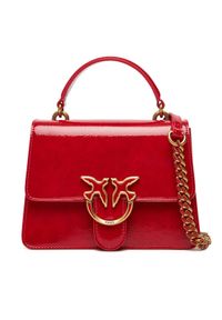Pinko - PINKO Torebka Love One Top Handle Mini Light PE 25 PLTT 100071 A1UV Czerwony. Kolor: czerwony. Materiał: skórzane
