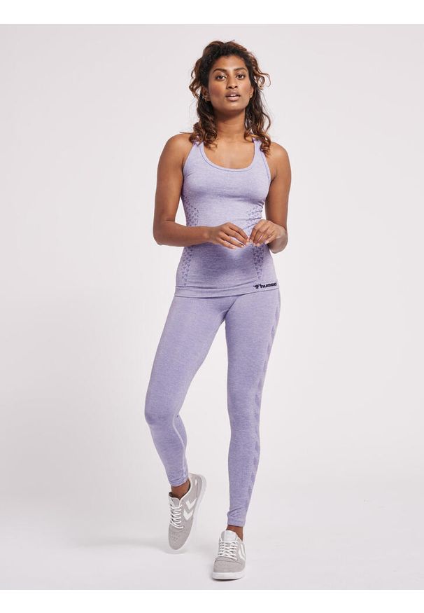 Damskie legginsy mid-rise Hummel CI. Kolor: niebieski. Materiał: materiał, dzianina. Sport: fitness