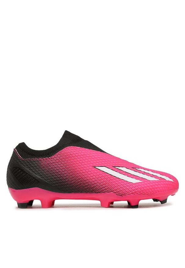 Adidas - adidas Buty X Speedportal.3 Laceless Firm Ground Boots GZ5065 Różowy. Kolor: różowy. Materiał: materiał
