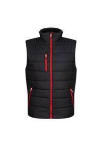 Regatta - Bezrękawnik męski Navigate. Kolor: czerwony, wielokolorowy, czarny. Długość rękawa: bez rękawów. Sport: turystyka piesza #1