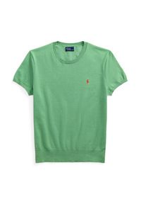 Polo Ralph Lauren Sweter 211891673027 Zielony Regular Fit. Typ kołnierza: polo. Kolor: zielony. Materiał: bawełna #4