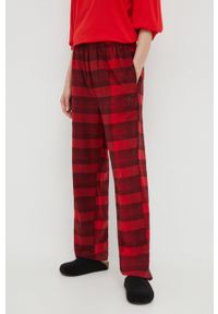 Calvin Klein Underwear piżama damska kolor czerwony bawełniana. Kolor: czerwony. Materiał: bawełna. Długość: krótkie #5