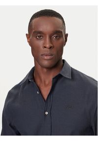 Guess Koszula M5BH26 W1961 Niebieski Regular Fit. Kolor: niebieski. Materiał: bawełna #4
