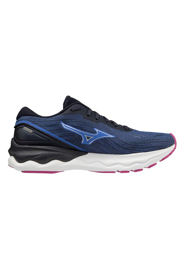 Buty do biegania damskie Mizuno Wave Skyrise 3 W. Kolor: niebieski. Materiał: guma, materiał, tkanina, syntetyk. Model: Mizuno Wave