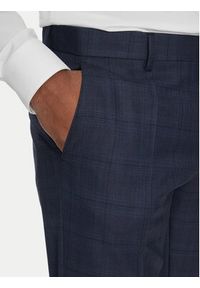 BOSS Garnitur H-Huge 50535401 Niebieski Slim Fit. Kolor: niebieski. Materiał: wełna #3