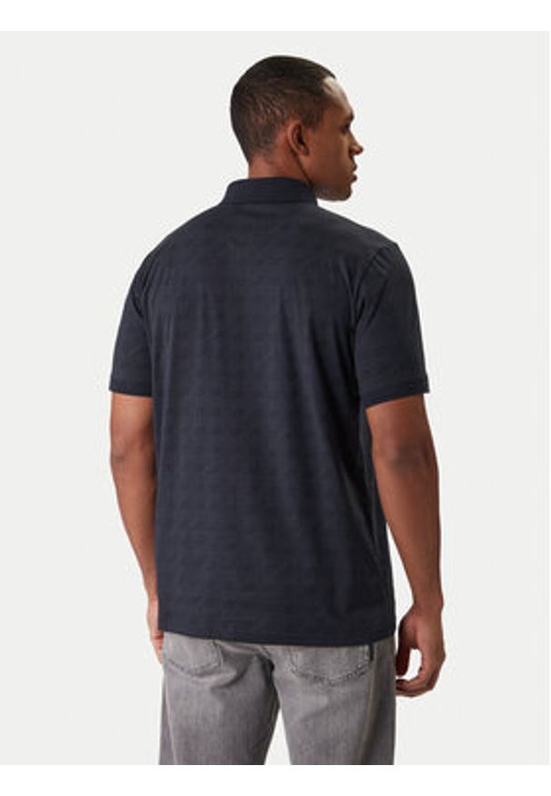 Karl Lagerfeld - KARL LAGERFELD Polo 745071 561251 Granatowy Regular Fit. Typ kołnierza: polo. Kolor: niebieski. Materiał: bawełna