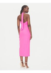 ACCESS FASHION Sukienka elegancka 53-3403 Różowy Regular Fit. Kolor: różowy. Materiał: syntetyk. Styl: elegancki