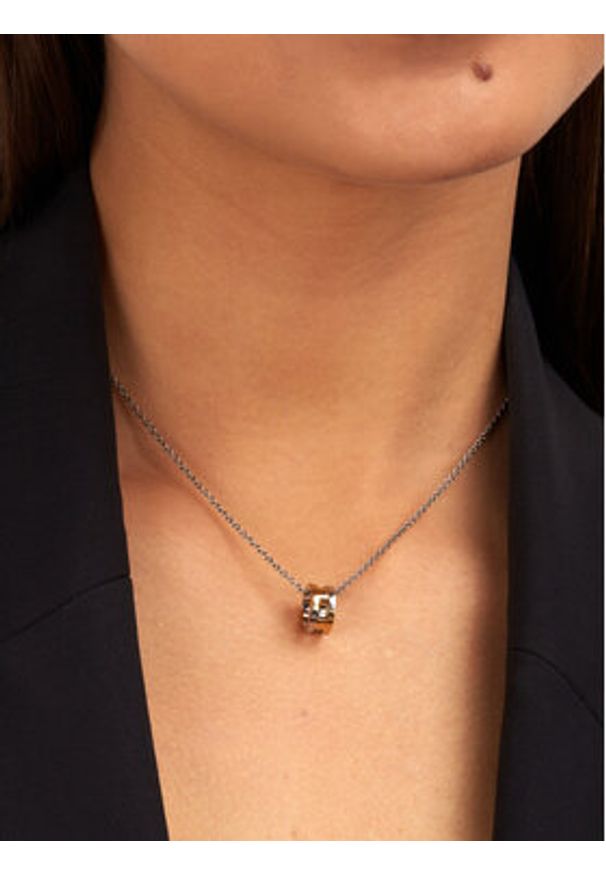 Trussardi Jeans - Trussardi Naszyjnik TJAXC67 Srebrny. Materiał: metalowe. Kolor: srebrny