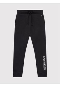 Calvin Klein Jeans Spodnie dresowe Institutional IB0IB00954 Czarny Regular Fit. Kolor: czarny. Materiał: bawełna