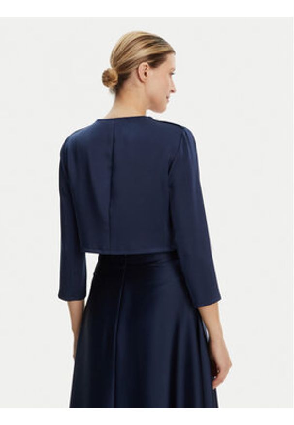 Rinascimento Bolerko CFC0122953003 Granatowy Regular Fit. Kolor: niebieski. Materiał: syntetyk