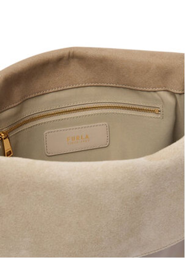 Furla Torebka Domus M WB01804 BX4185 IT 4488S Beżowy. Kolor: beżowy. Materiał: skórzane