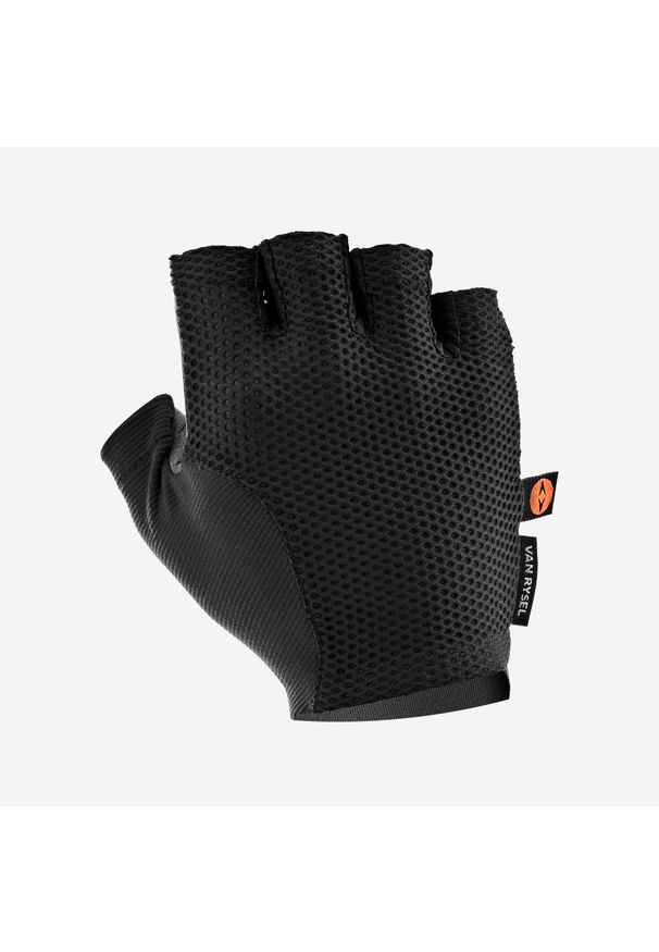 VAN RYSEL - Rękawiczki rowerowe szosowe Van Rysel 920 Elastic Interface®. Kolor: czarny. Materiał: tkanina. Sport: kolarstwo