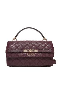 Guess Torebka Idra HWGG81 57200 Bordowy. Kolor: czerwony. Materiał: skórzane