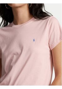 Polo Ralph Lauren T-Shirt 211898698004 Różowy Regular Fit. Typ kołnierza: polo. Kolor: różowy. Materiał: bawełna