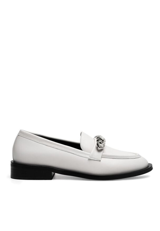 Eva Minge Loafersy WGA3289-1Z Biały. Kolor: biały. Materiał: skóra