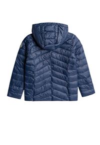 Kurtka zimowa dziewczęca Roxy Coast Road Hooded. Kolor: niebieski. Materiał: poliester. Sezon: zima. Sport: turystyka piesza