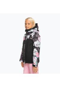 Roxy - Kurtka snowboardowa dziecięca ROXY Greywood Girl. Kolor: czarny. Sport: snowboard