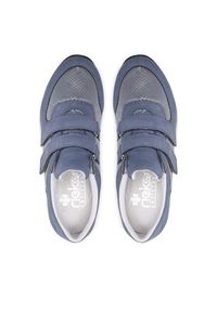 Rieker Sneakersy N1168-14 Niebieski. Kolor: niebieski. Materiał: materiał #6