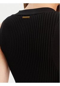 MICHAEL Michael Kors Sukienka dzianinowa MT5832533D Czarny Slim Fit. Kolor: czarny. Materiał: wiskoza #3