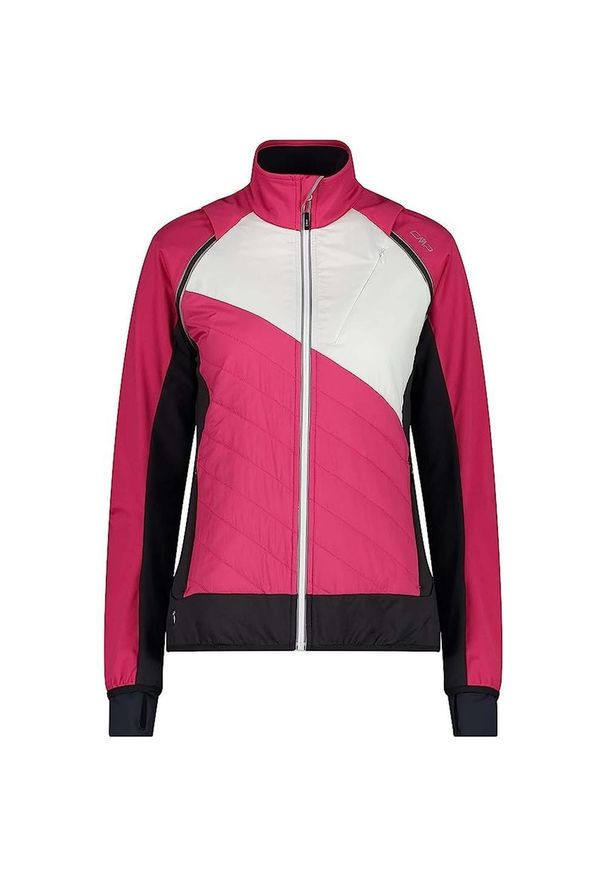Kurtka damska turystyczna CMP 30A2276. Typ kołnierza: kaptur. Kolor: różowy. Materiał: softshell. Sport: turystyka piesza