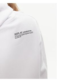 Replay Bluza W3704E.000.23650P Biały Regular Fit. Kolor: biały. Materiał: bawełna #4