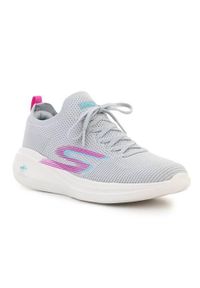 skechers - Buty do chodzenia damskie Skechers GO Run Fast Brisk Day. Zapięcie: bez zapięcia. Kolor: szary. Materiał: syntetyk, tkanina, materiał. Szerokość cholewki: normalna. Sport: turystyka piesza, bieganie