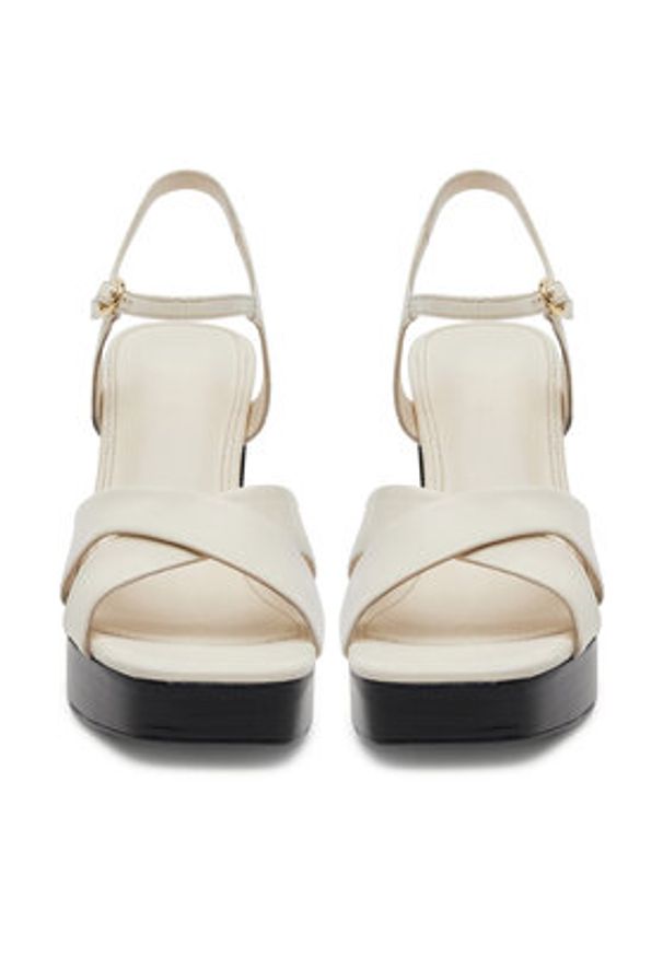 Gino Rossi Sandały ALIA-118081 Écru. Kolor: kremowy. Materiał: skóra