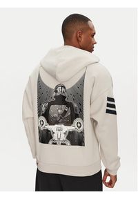 Adidas - adidas Bluza Star Wars The Mandalorian™ JI5719 Beżowy Regular Fit. Kolor: beżowy. Materiał: bawełna. Wzór: motyw z bajki #10