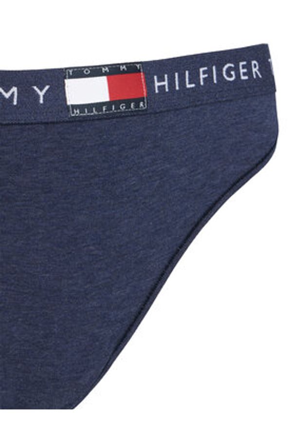 TOMMY HILFIGER - Tommy Hilfiger Stringi UW0UW06039 Granatowy. Kolor: niebieski. Materiał: bawełna