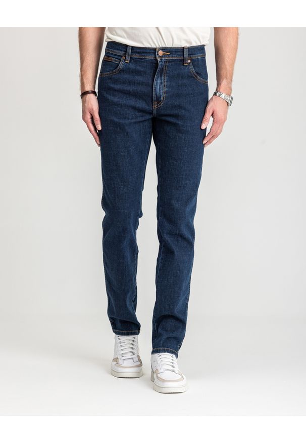 Wrangler - WRANGLER TEXAS SLIM MĘSKIE SPODNIE JEANSOWE CROSS GAME W12S8311U 112126497. Sezon: lato. Styl: elegancki, klasyczny