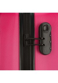 Wittchen - Zestaw walizek z ABS-u żłobionych różowy. Kolor: różowy. Materiał: guma. Styl: klasyczny #10