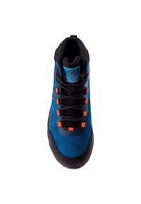 Elbrus - Męskie Wodoodporne Buty Turystyczne Endewa Mid Cut. Kolor: czarny, pomarańczowy, niebieski, wielokolorowy. Sport: turystyka piesza