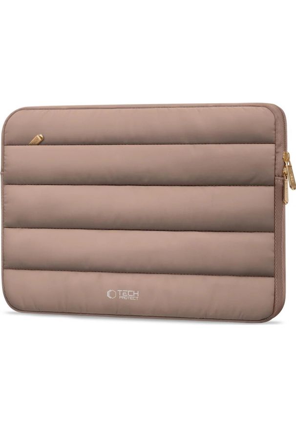 TECH-PROTECT - Etui Tech-Protect Fluffy Laptop 15-16 beżowy. Kolor: beżowy. Materiał: materiał. Styl: elegancki, casual