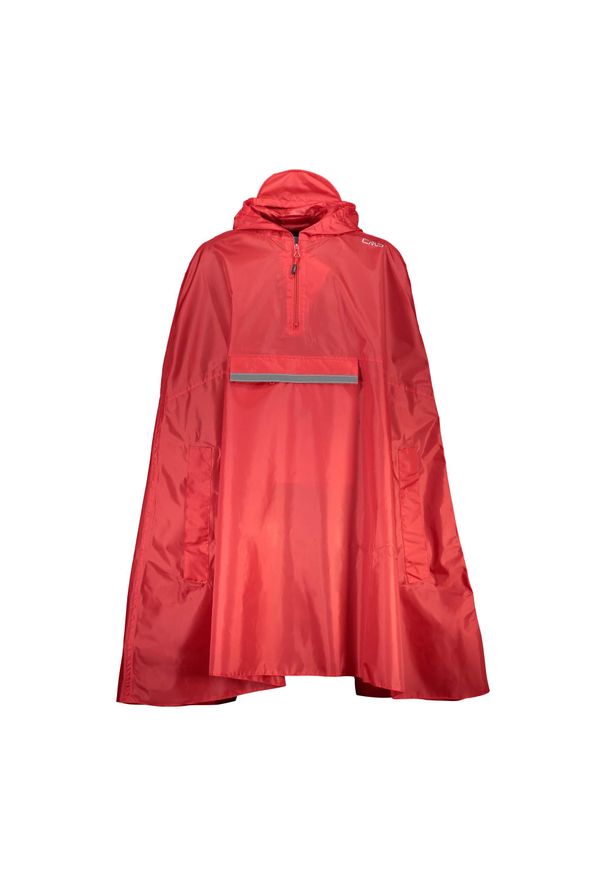 Peleryna przeciwdeszczowa dziecięca CMP 38X7964 Rain Fix Hood. Kolor: czerwony. Styl: sportowy. Sport: turystyka piesza