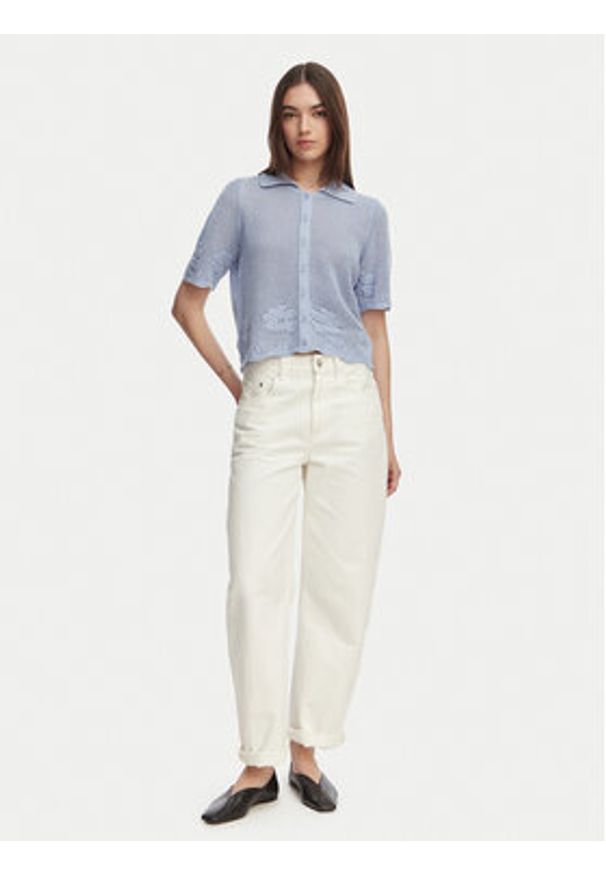 Vero Moda Kardigan Mystic 10342420 Niebieski Regular Fit. Kolor: niebieski. Materiał: syntetyk