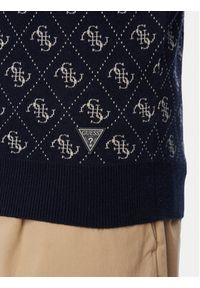 Guess Sweter M6YR11 Z0916 Granatowy Regular Fit. Kolor: niebieski. Materiał: syntetyk #5