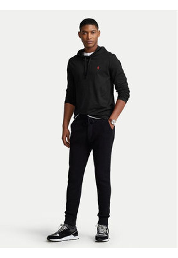 Polo Ralph Lauren Longsleeve 710847203001 Czarny Regular Fit. Typ kołnierza: polo. Kolor: czarny. Materiał: bawełna. Długość rękawa: długi rękaw