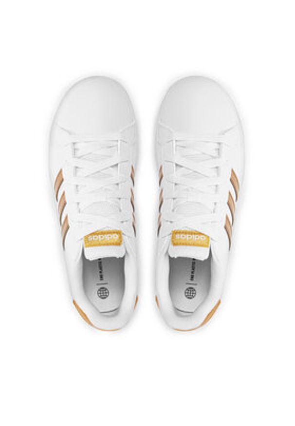 Adidas - adidas Sneakersy Grand Court Sustainable Lace GY2578 Biały. Kolor: biały. Materiał: skóra