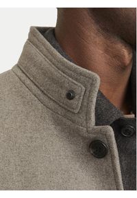Jack & Jones Płaszcz wełniany Melton 12258672 Beżowy Regular Fit. Kolor: beżowy. Materiał: syntetyk, wełna #7
