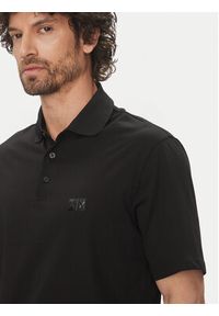 Armani Exchange Polo XM000484 AF10364 UC001 Czarny Regular Fit. Typ kołnierza: polo. Kolor: czarny. Materiał: bawełna