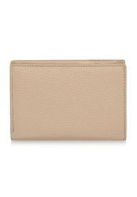Ochnik - Skórzany beżowy portfel damski z ochroną RFID. Kolor: beżowy. Materiał: skóra #3