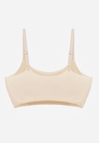 Renee - Beżowy Usztywniany Biustonosz o Bezszwowym Wykończeniu Bez Fiszbin Leanoreth. Kolor: beżowy. Materiał: materiał #3