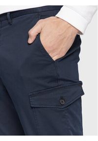 TOMMY HILFIGER - Tommy Hilfiger Spodnie materiałowe Chelsea Cargo Satin MW0MW29650 Granatowy Relaxed Fit. Kolor: niebieski. Materiał: bawełna #5