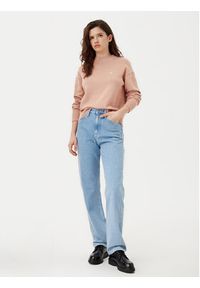 Calvin Klein Jeans Sweter Monogram J20J224802 Pomarańczowy Regular Fit. Kolor: pomarańczowy. Materiał: bawełna #5