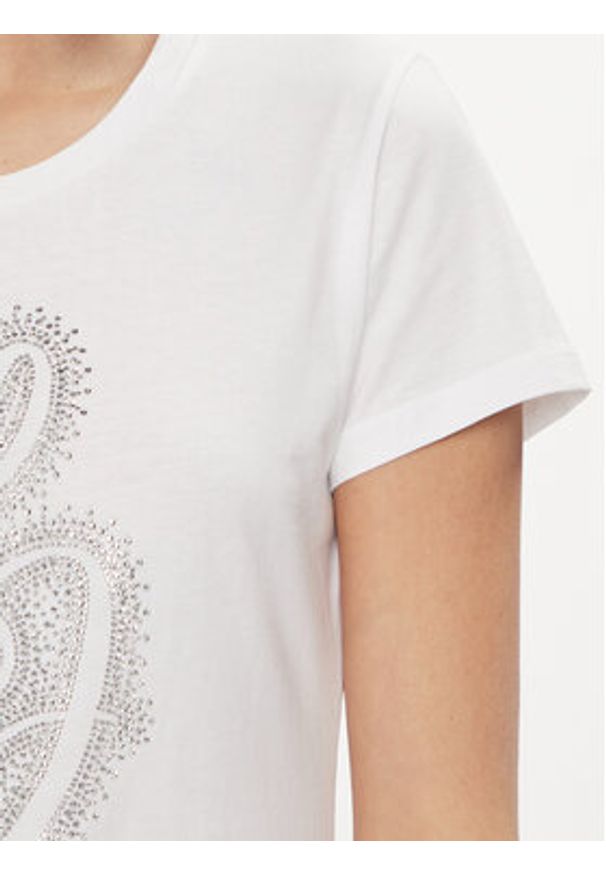 Liu Jo T-Shirt WA4051 JS923 Biały Regular Fit. Kolor: biały. Materiał: bawełna